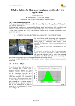 Efficient lighting for high-speed imaging on vehicle safety test