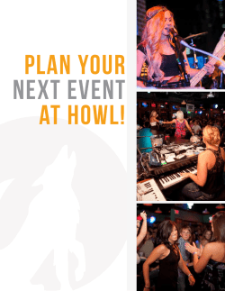 event guide - Howl at the Moon