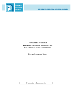 party politics and presidentialism