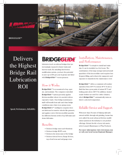 Delivers the Highest Bridge Rail Lubrication ROI