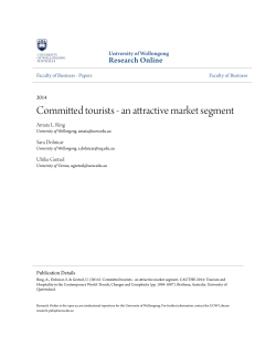 Committed tourists - an attractive market segment