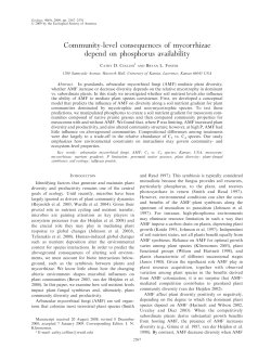 Community-level consequences of mycorrhizae depend on