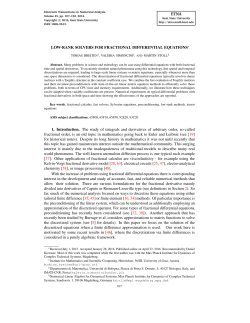 Full Text  - Electronic Transactions on Numerical Analysis
