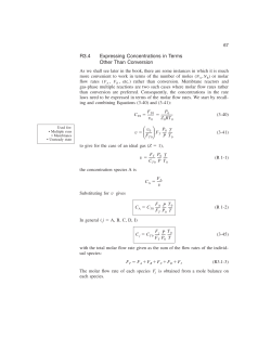 R3.4 Expressing Concentrations in Terms Other Than Conversion