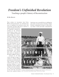 Freedom`s Unfinished Revolution