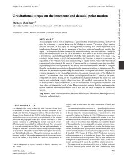Gravitational torque on the inner core and decadal polar motion