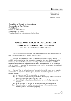 revised draft article xx and commentary united