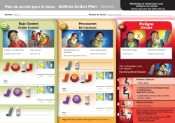 Asthma Action Plan - Spanish