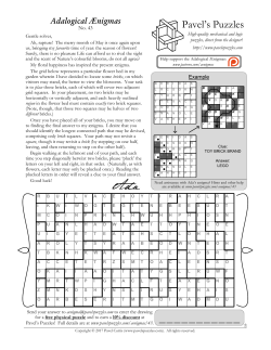 Adalogical &AElig;nigmas