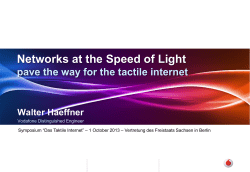 Networks at the Speed of Light