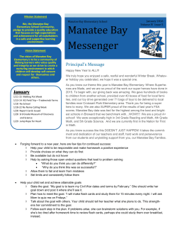 Manatee Bay Messenger - Manatee Bay Elementary