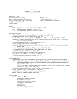 full cv copy - Stony Brook