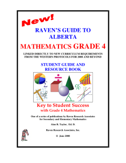 mathematics grade 4 - Western Campus Resources