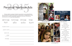 Personal Yearbook Ads