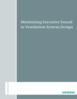 Minimizing Excessive Sound in Ventilation