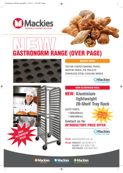 NEW: Aluminium lightweight 20-Shelf Tray Rack