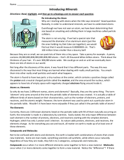 Introducing Minerals