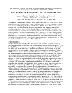 Apatite II Rad and Metal Study