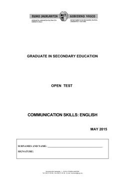 communication skills: english