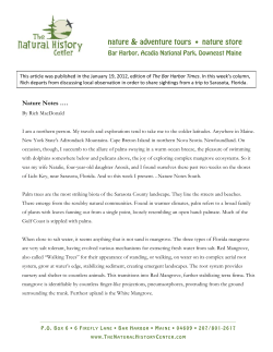 Read the article online... - The Natural History Center