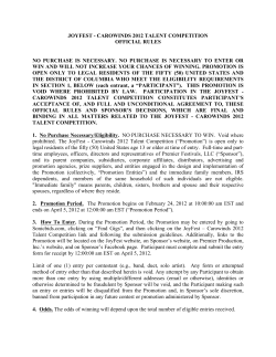 Joy Fest- Carowinds Contest (CL 2-21-12)