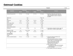 Oatmeal Cookies