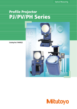 Profile Projector PJ/PV/PH Series