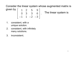 Math 290 Linear Modeling for Engineers