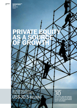Private equity as a source of growth