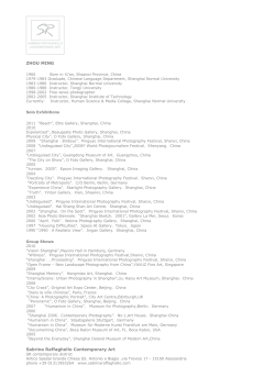 Sabrina Raffaghello Contemporary Art ZHOU MING