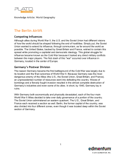 The Berlin Airlift