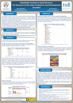 Stakeholder Analysis In Social Research. The discourse