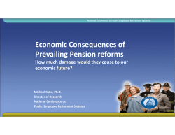 Economic Consequences of Prevailing Pension reforms