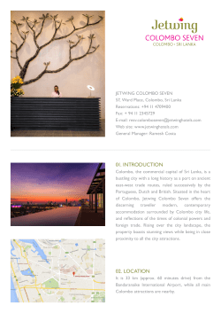 Fact Sheets - Jetwing Hotels