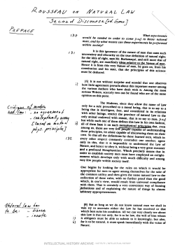 Rousseau on Natural Law in the Second Discourse