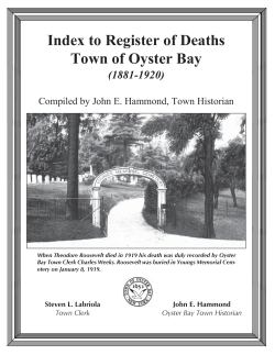 Death Records - Town of Oyster Bay
