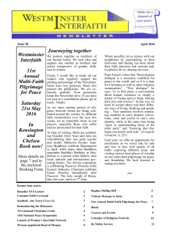 Westminster Interfaith 31st Annual Multi