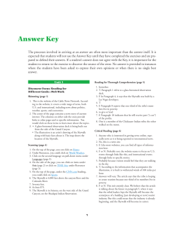Answer Key - The University of Michigan Press