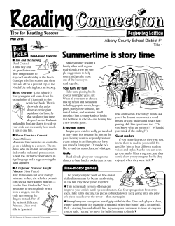 Summertime is story time