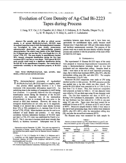 Evolution of core density of Ag-clad Bi