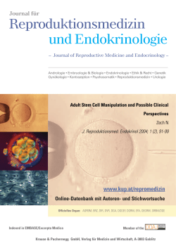 Adult Stem Cell Manipulation and Possible Clinical Perspectives