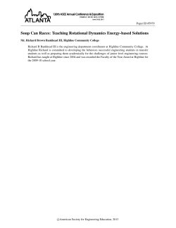 Soup Can Races - American Society for Engineering Education