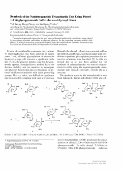 Synthesis of the Nephritogenoside Trisaccharide Unit