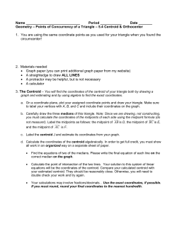 Geometry – Points of Concurrency of a Triangle
