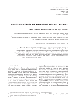Novel Graphical Matrix and Distance