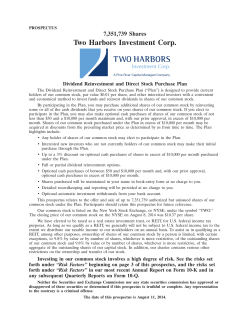 Investor Relations - Two Harbors Investment Corp.
