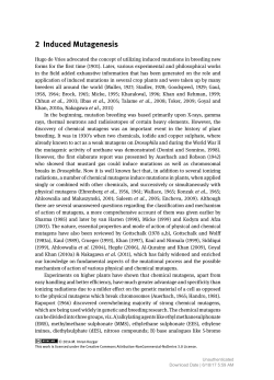 2 Induced Mutagenesis