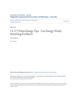 CC273 Farm Energy Tips - Use Energy Wisely