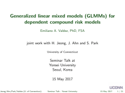 Generalized linear mixed models - UConn Math