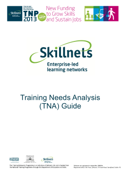 Training Needs Analysis (TNA) Guide